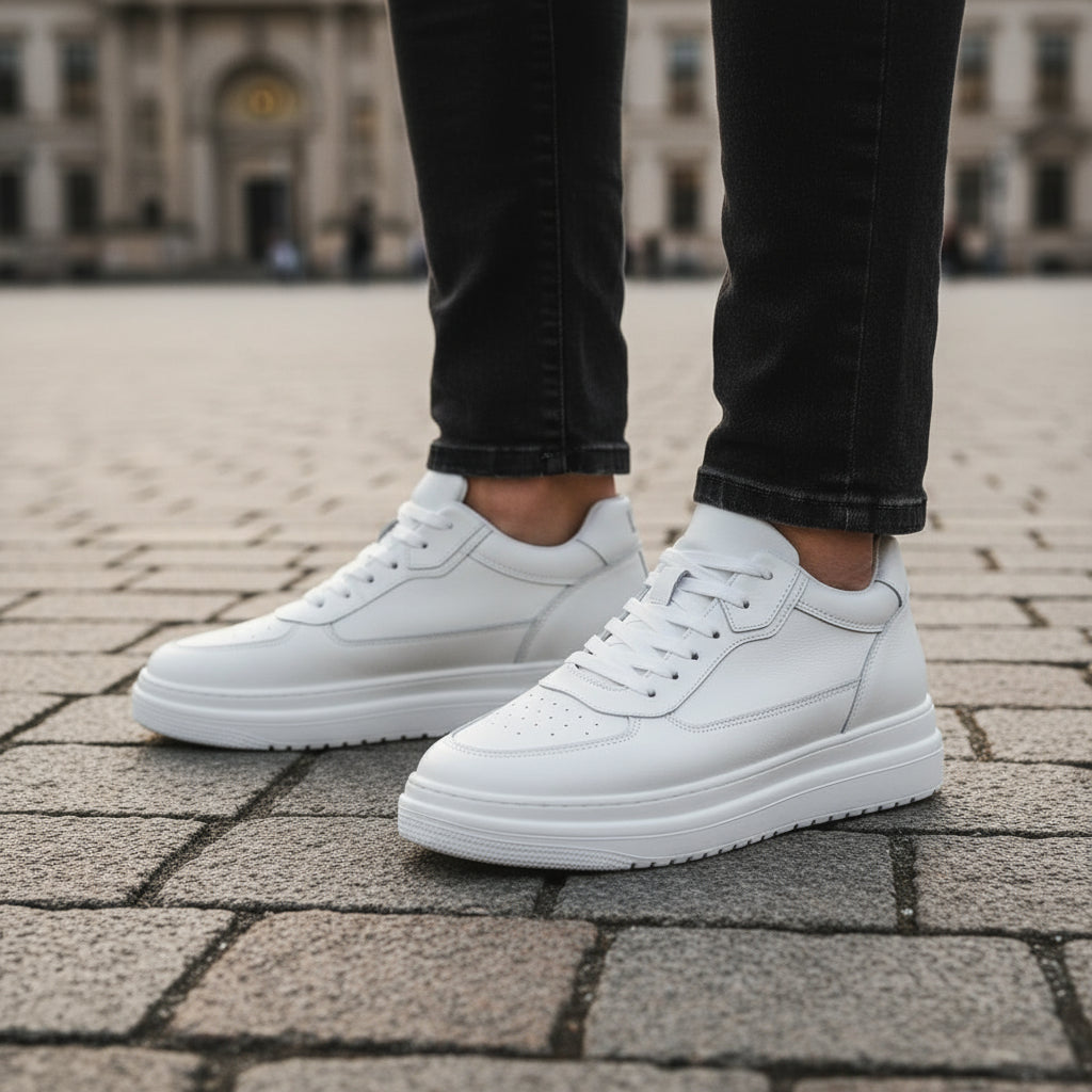 Sneakers | Minimalistisk Design Med Skjult Højdeboost - 3