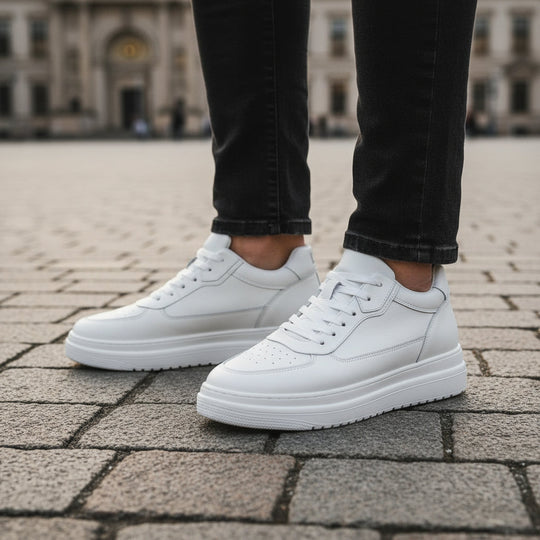 Sneakers | Minimalistisk Design Med Skjult Højdeboost - 3