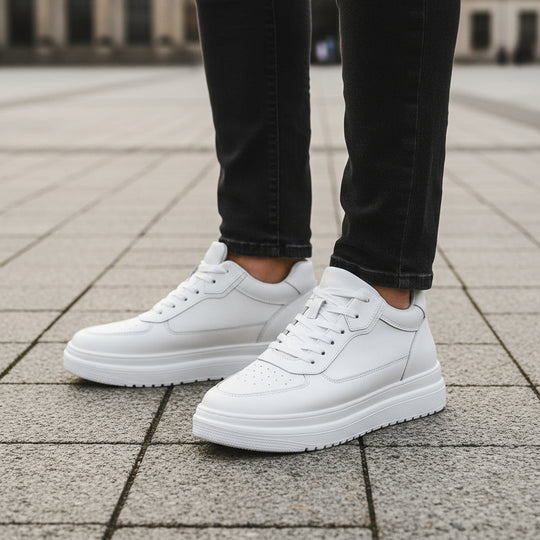 Sneakers | Minimalistisk Design Med Skjult Højdeboost - 1