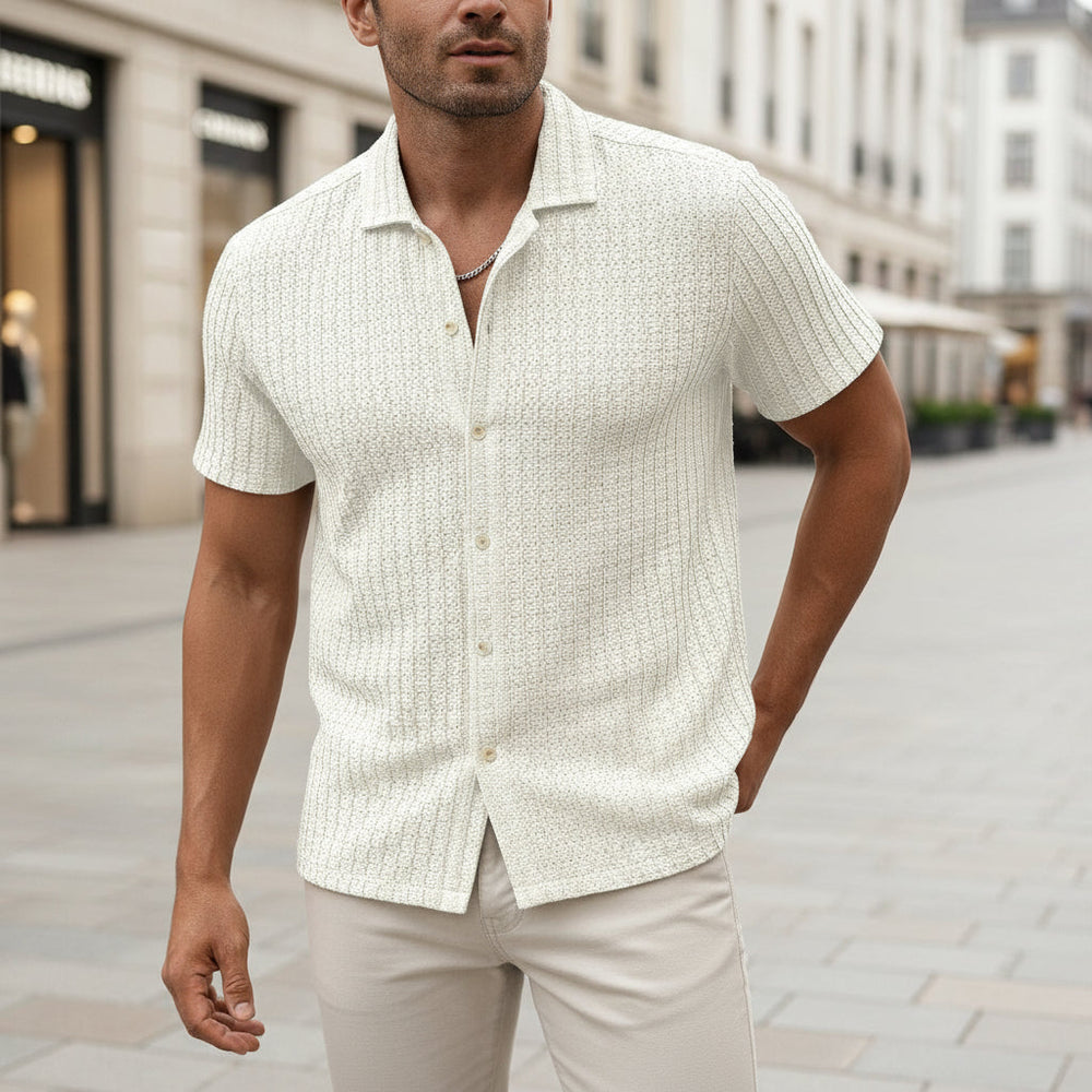 Herreshirt | Stribet Design Regular Fit - 2