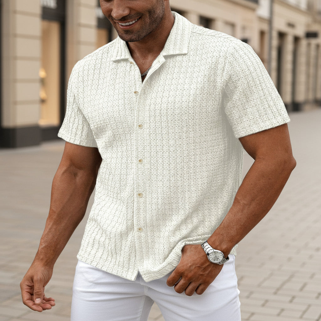 Herreshirt | Stribet Design Regular Fit - 1