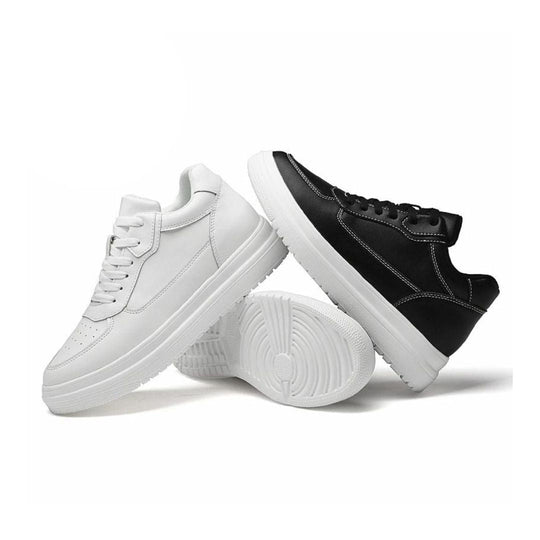 Sneakers | Minimalistisk Design Med Skjult Højdeboost - 4