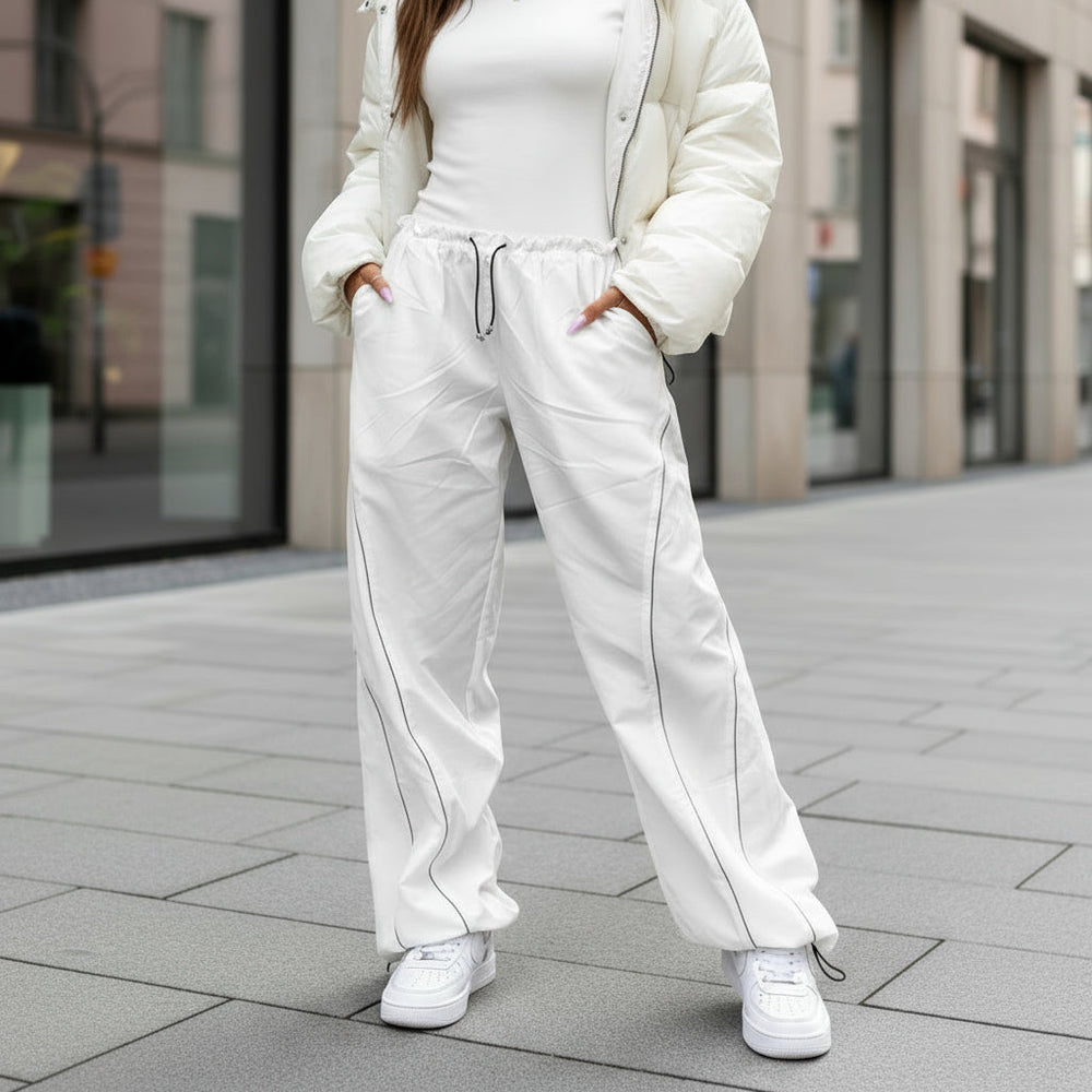 Bukser | Baggy Fit Lav Talje Med Brede Ben - 2