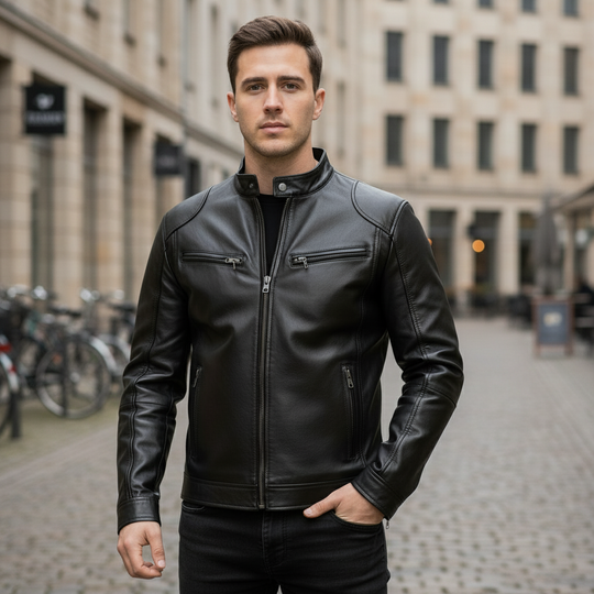 Bikerjakke | Løs pasform, moderne snit - 1