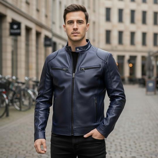 Bikerjakke | Løs pasform, moderne snit - 10