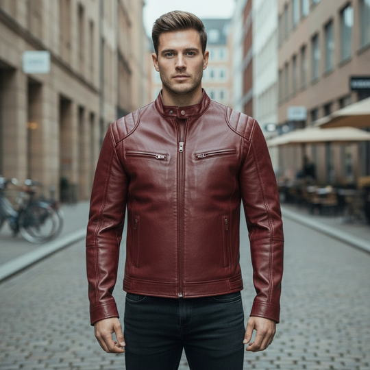 Bikerjakke | Løs pasform, moderne snit - 3