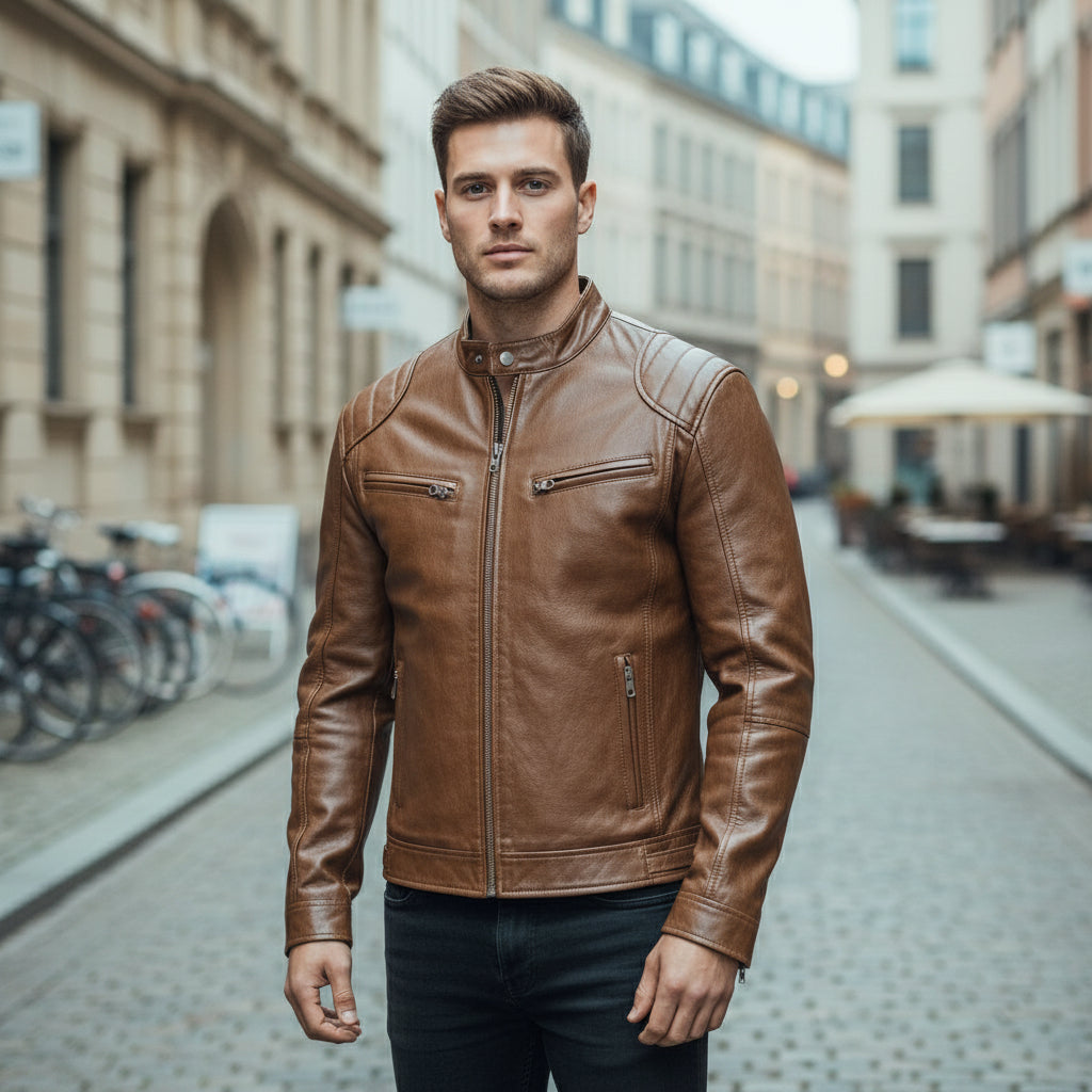 Bikerjakke | Løs pasform, moderne snit - 4