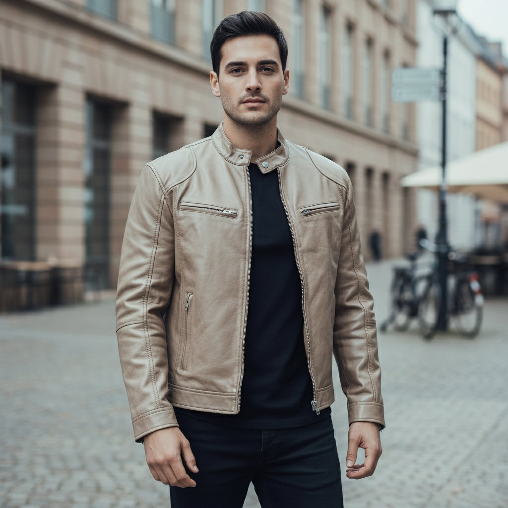 Bikerjakke | Løs pasform, moderne snit - 7