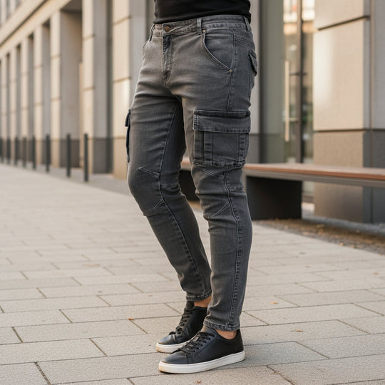 Cargobukser | Slim Fit Med Praktiske Lommer - 3