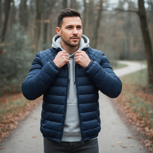 Herrejakke | Vatteret design, Vind- og Vandafvisende Regulær Pasform - 1