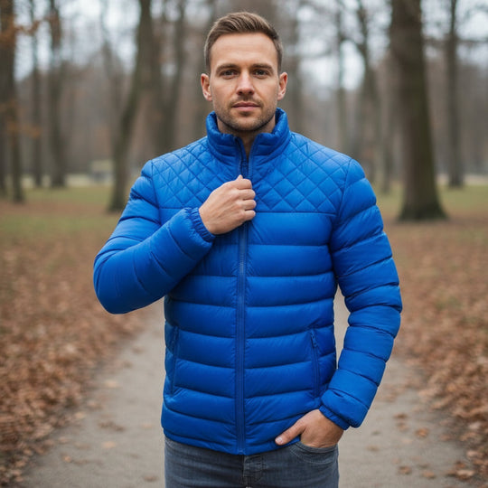 Herrejakke | Vatteret design, Vind- og Vandafvisende Regulær Pasform - 4