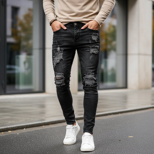 Herrejeans | Slim Fit Ripped Design - 1