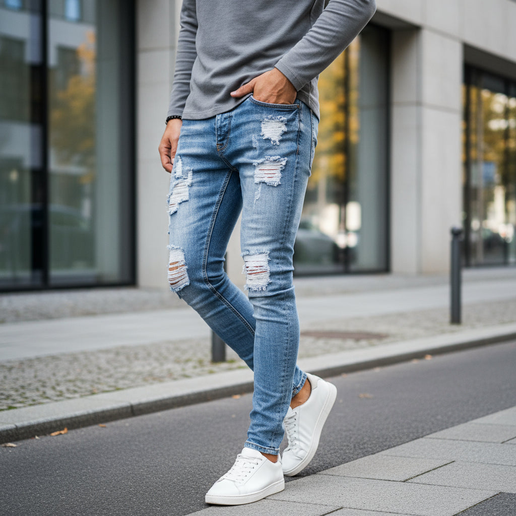 Herrejeans | Slim Fit Ripped Design - 2