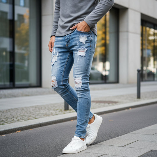 Herrejeans | Slim Fit Ripped Design - 2