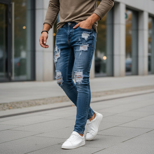 Herrejeans | Slim Fit Ripped Design - 3