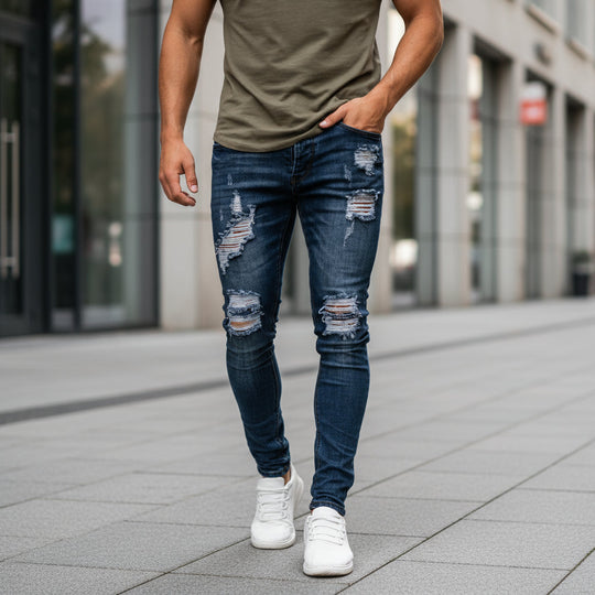 Herrejeans | Slim Fit Ripped Design - 4