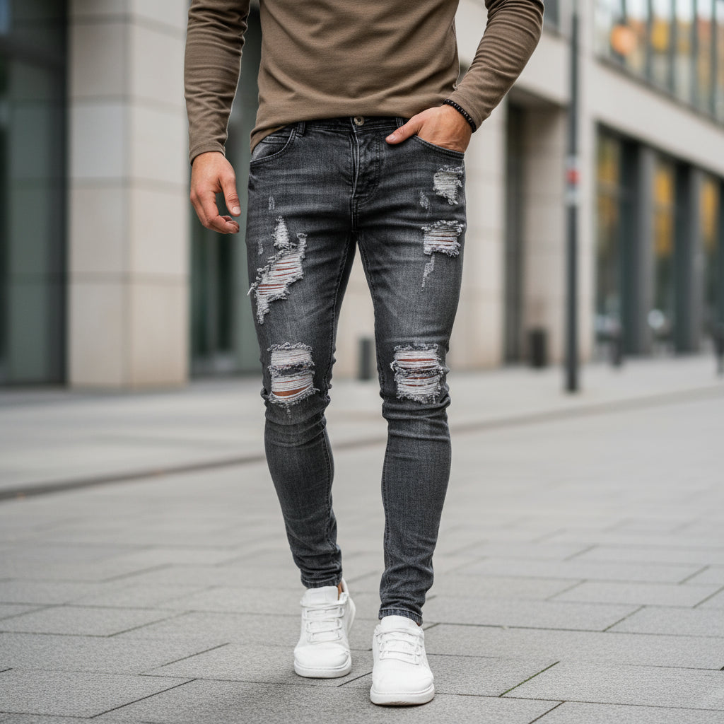Herrejeans | Slim Fit Ripped Design - 5