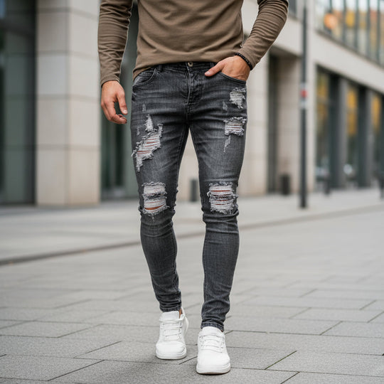 Herrejeans | Slim Fit Ripped Design - 5