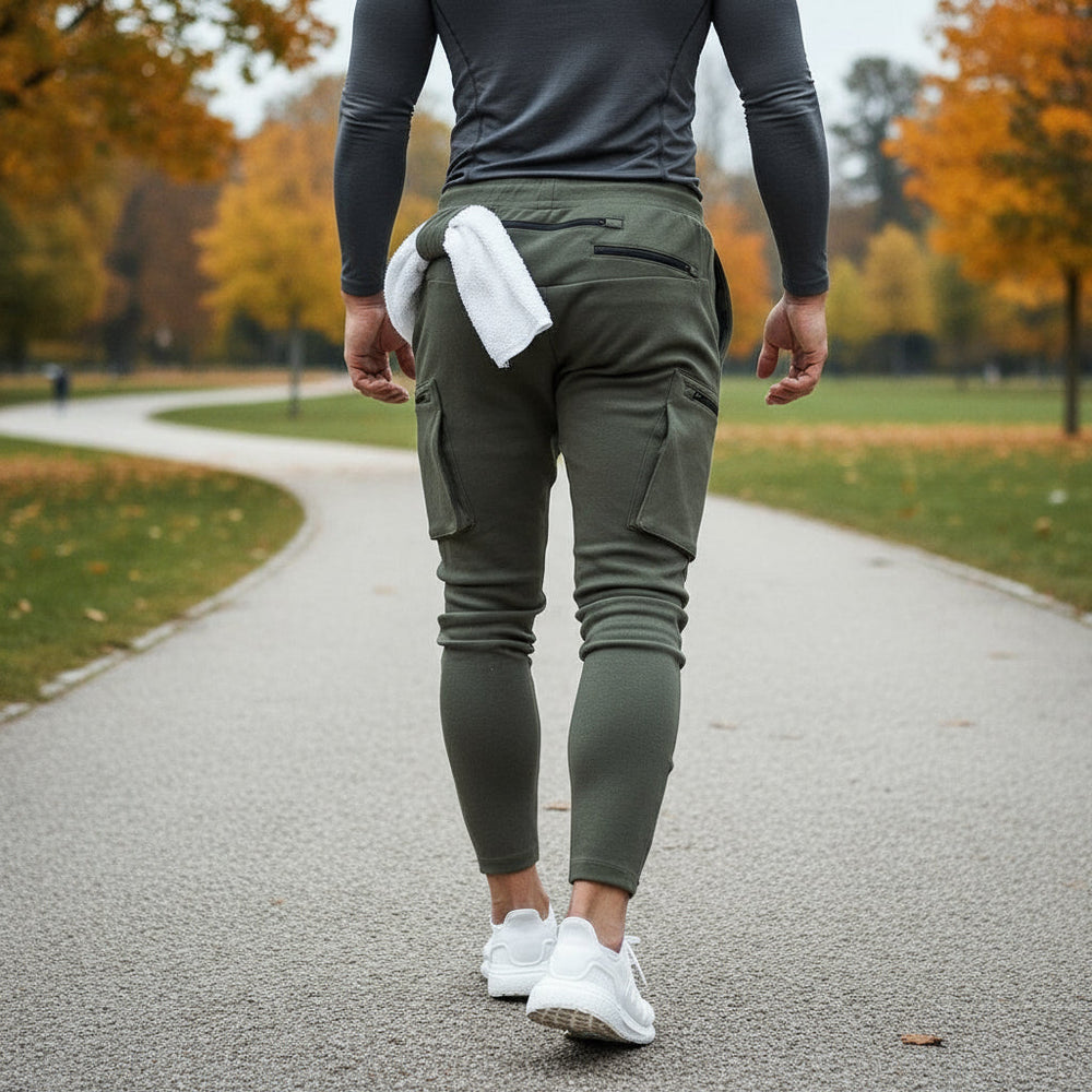 Herrejoggingbukser | Slim Fit Med Elastisk Talje - 2