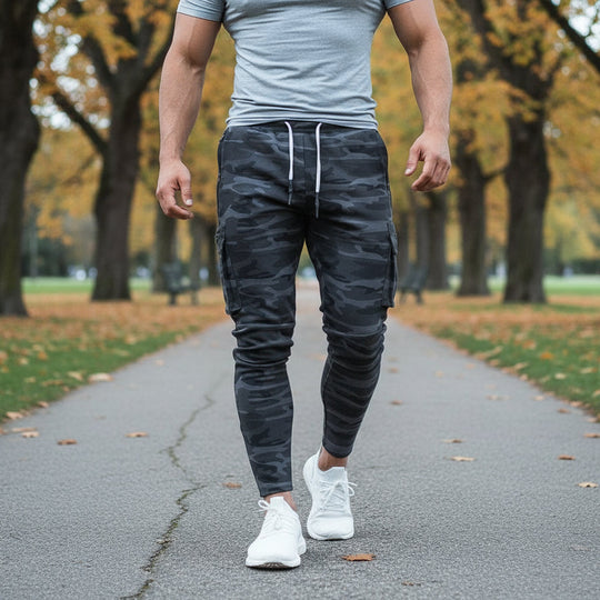 Herrejoggingbukser | Slim Fit Med Elastisk Talje - 5