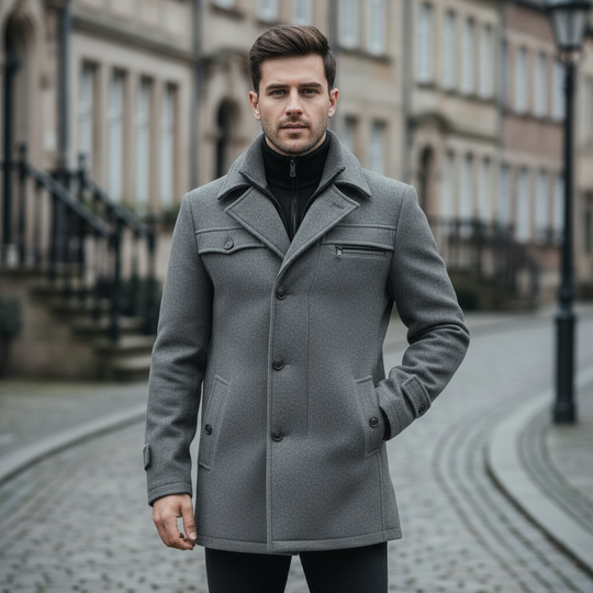 Peacoat | Klassisk Snit Elegant Design - 1