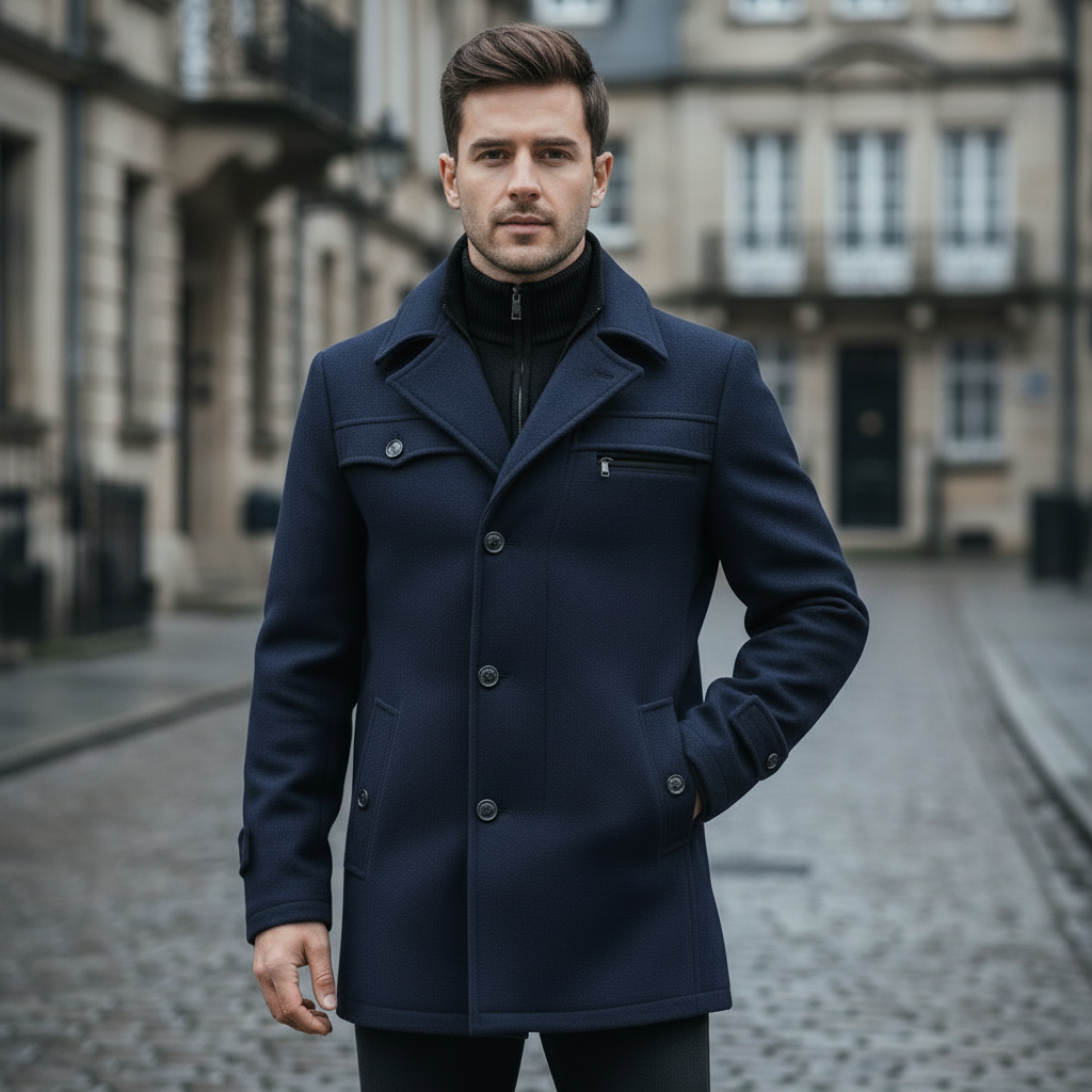 Peacoat | Klassisk Snit Elegant Design - 2
