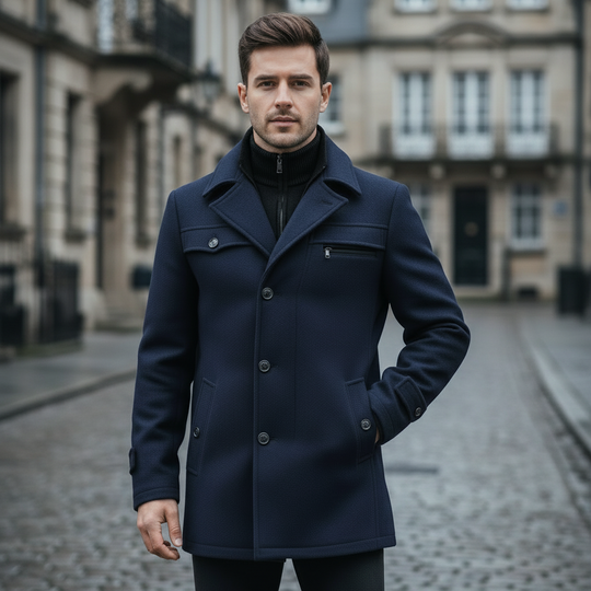 Peacoat | Klassisk Snit Elegant Design - 2