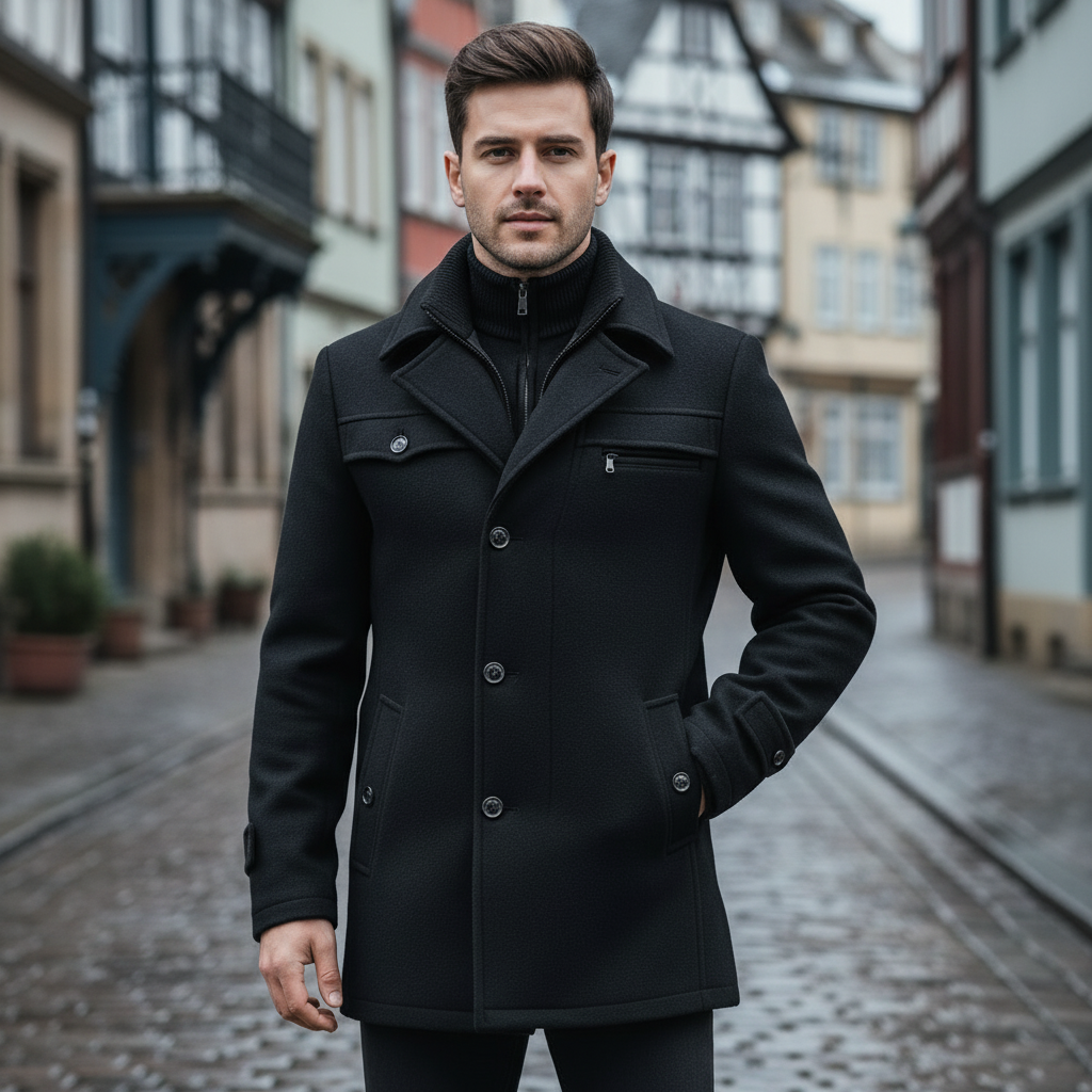 Peacoat | Klassisk Snit Elegant Design - 3