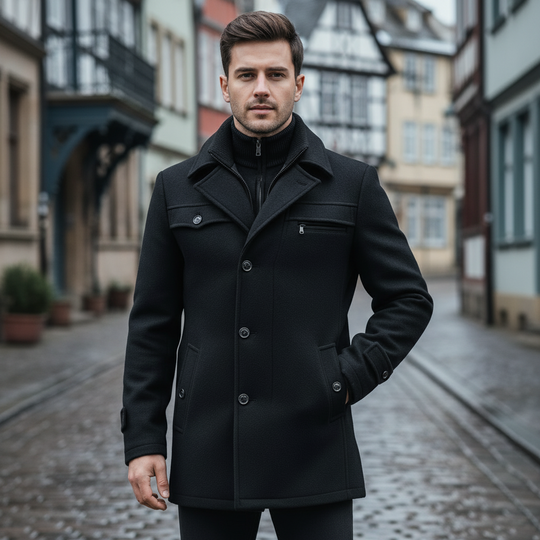 Peacoat | Klassisk Snit Elegant Design - 3