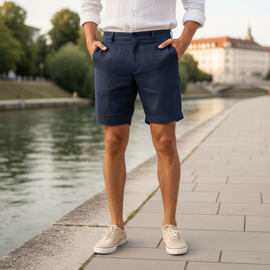 Herre Shorts | Løs Pasform Med Klassiske Detaljer - 6