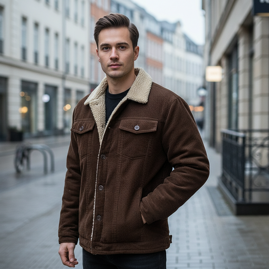 Herrejakke | Afslappet Pasform Med Moderne Design - 1