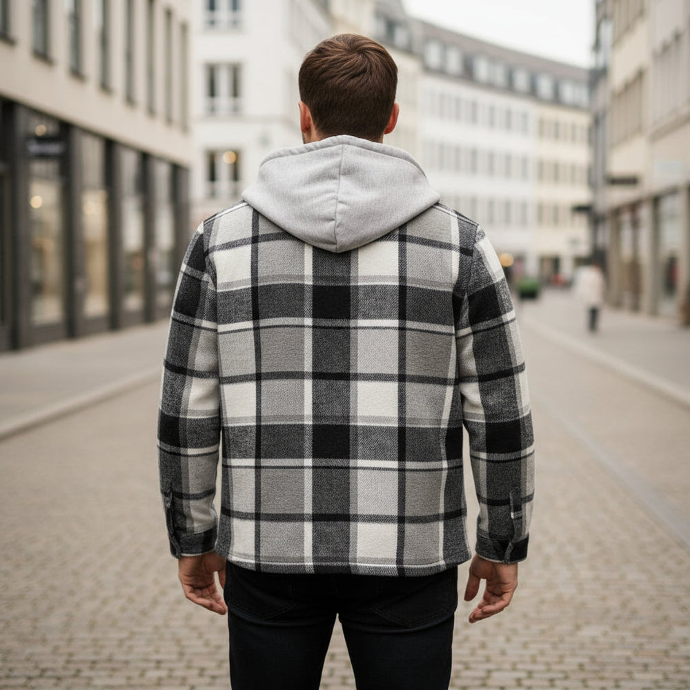 Herrejakke | Afslappet pasform med kapuze - 2