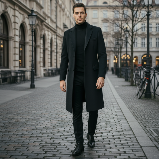 Herremantel | Klassisk skåret elegant design - 2