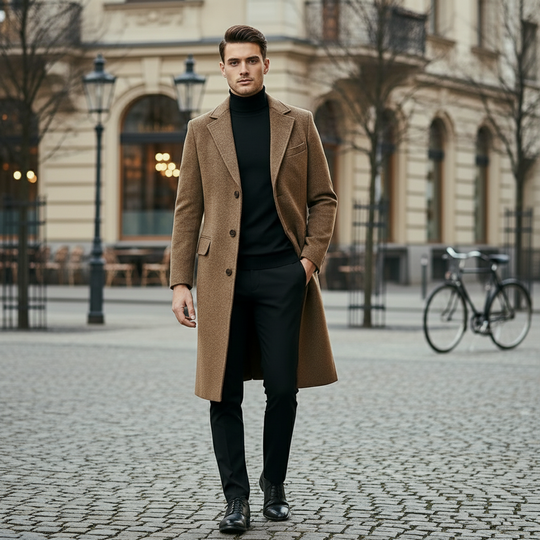 Herremantel | Klassisk skåret elegant design - 3