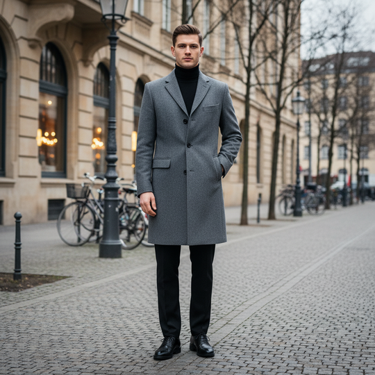 Herremantel | Klassisk skåret elegant design - 1