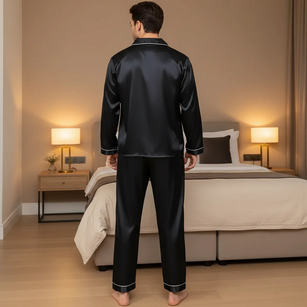 Herrepysjamassæt | Elegant Pasform, Fleksibelt Design - 2