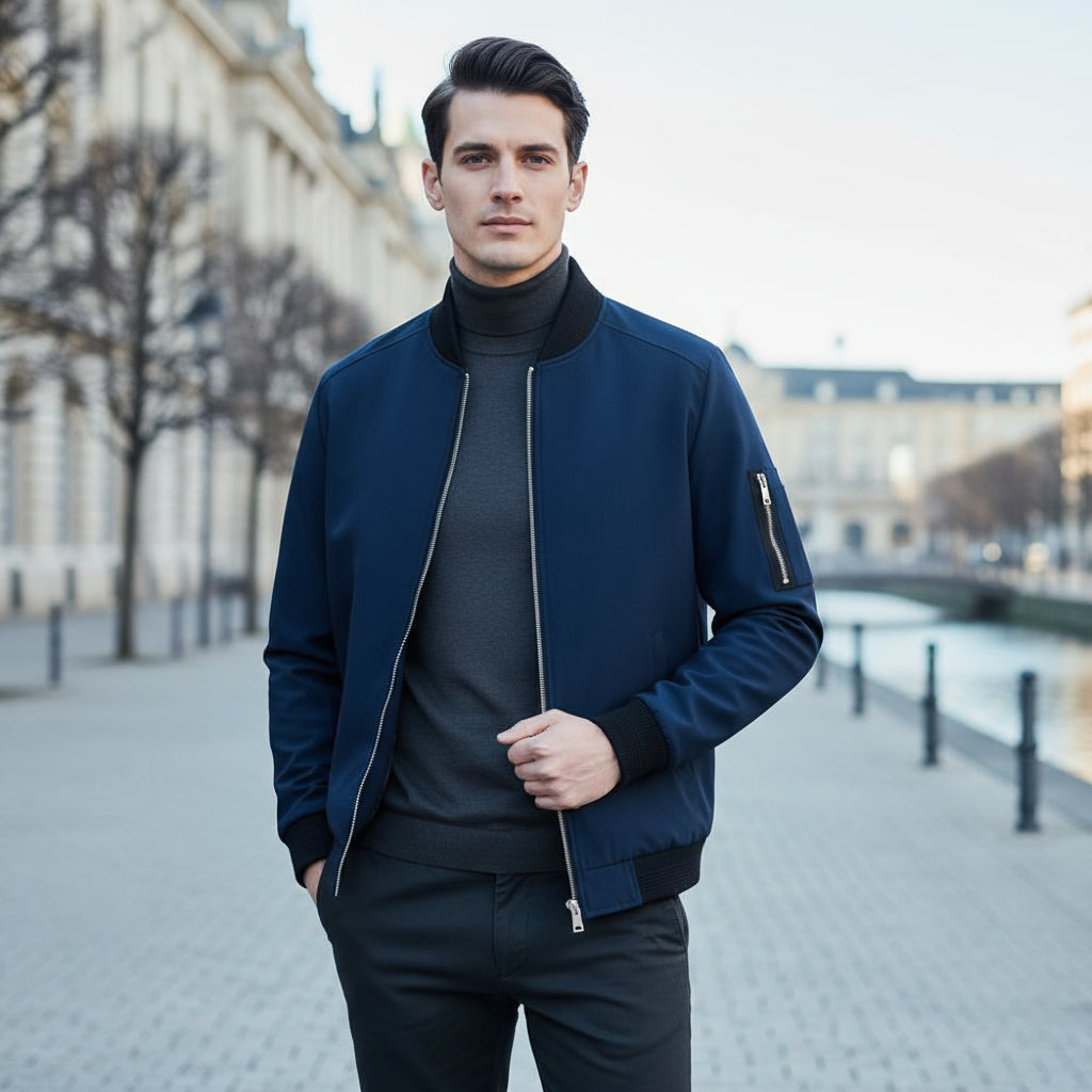 Herrejakke | Let Design Med Praktiske Lommer - 1