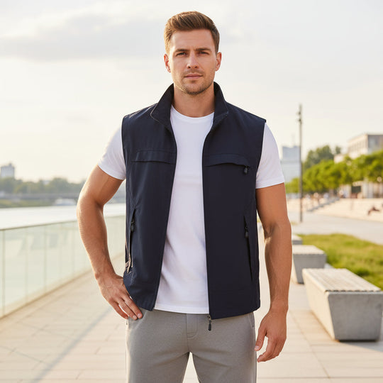 Træningsvest | Ærmeløs Sportlig Pasform - 3