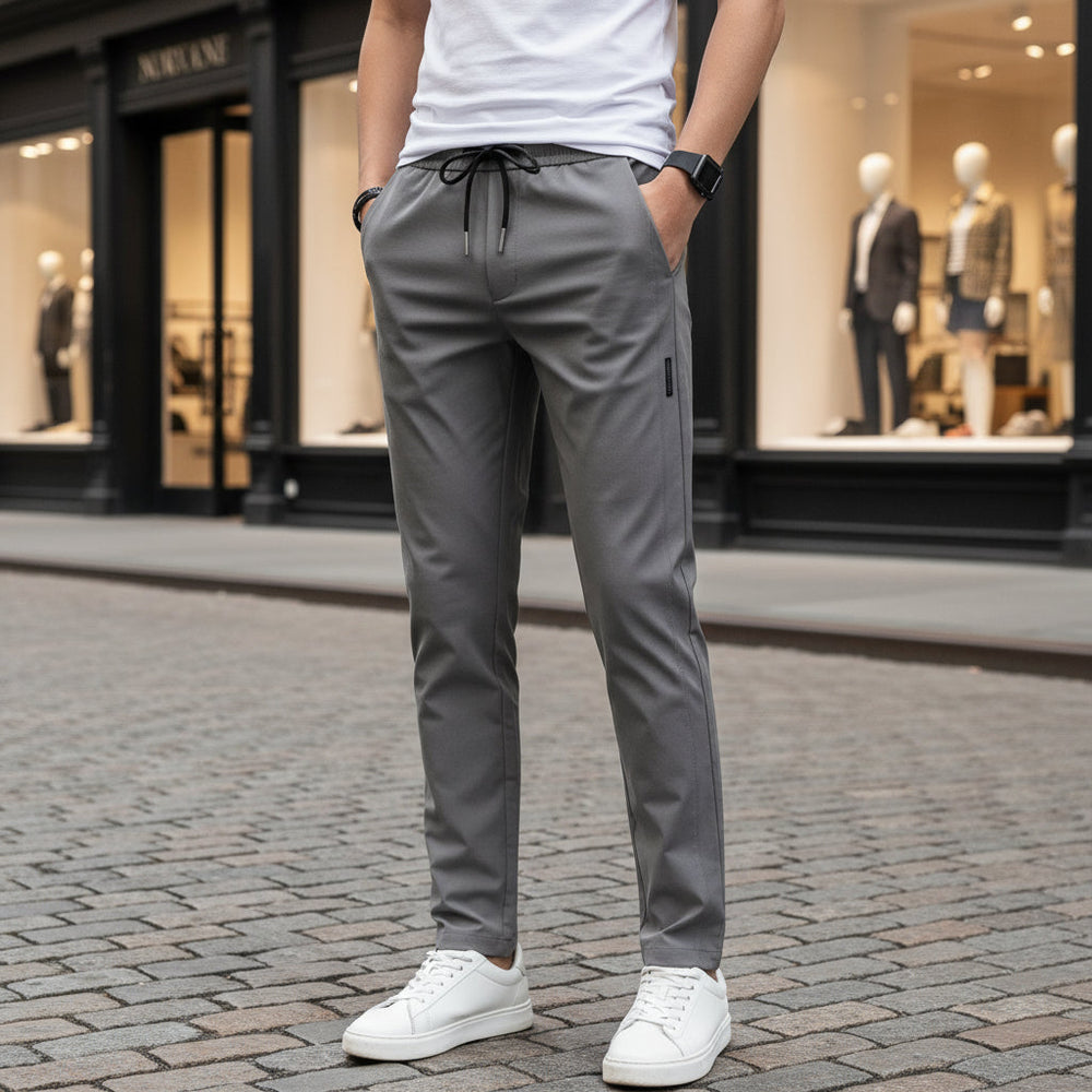 Herre chinos i Danmark – Slim fit bukser (mørkegrå)