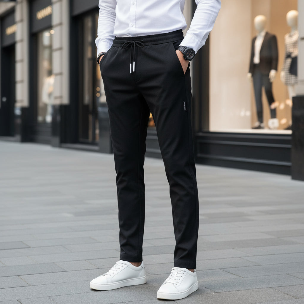 Herre chinos i Danmark – Slim fit bukser (sort)