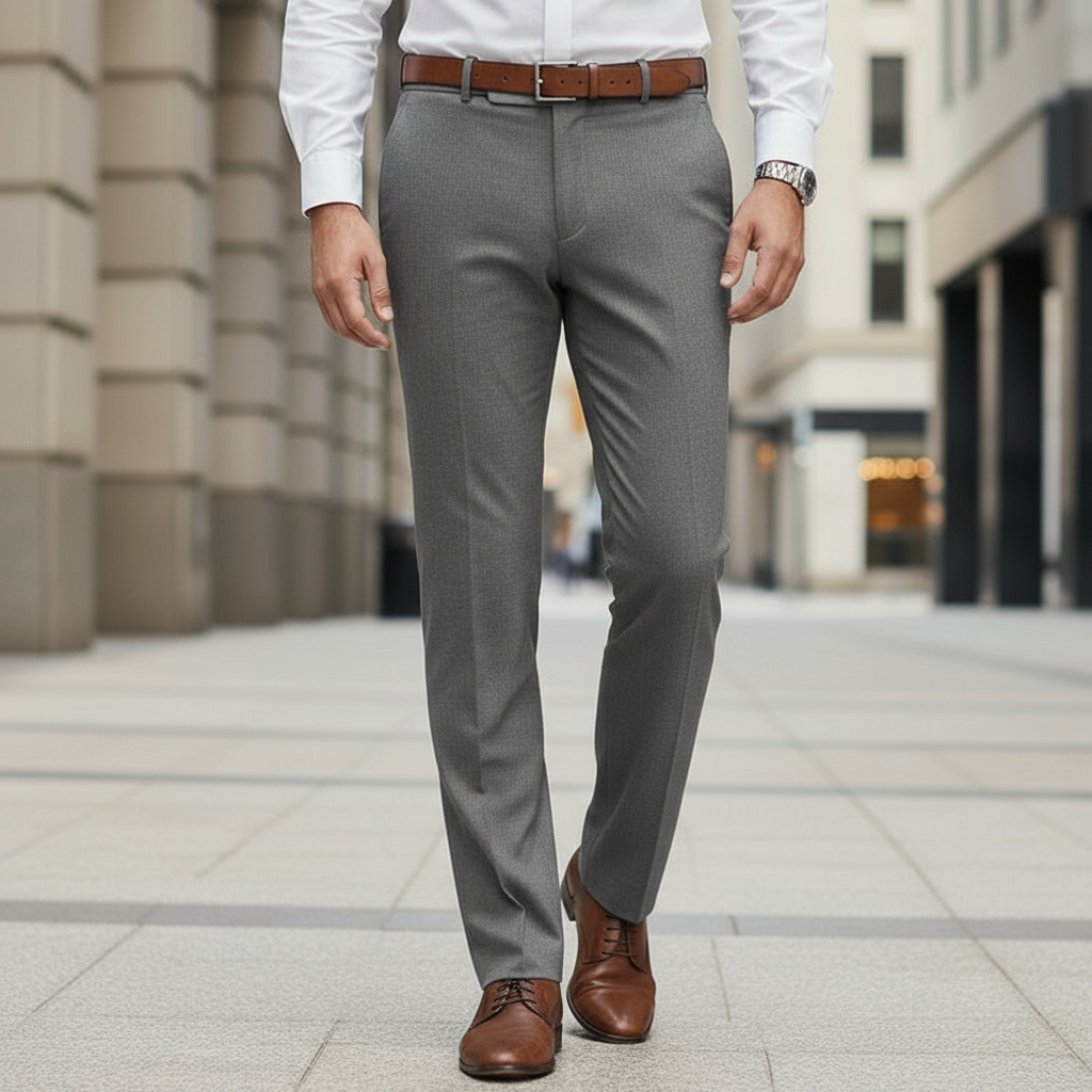 Herre bukser i Danmark – Moderne pasform (grå)
