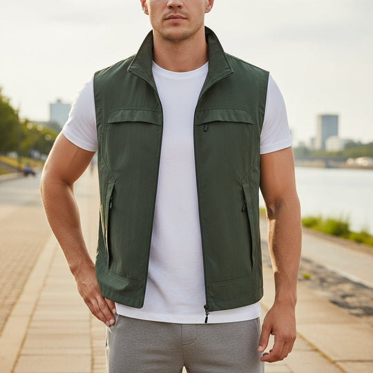 Træningsvest | Ærmeløs Sportlig Pasform - 6