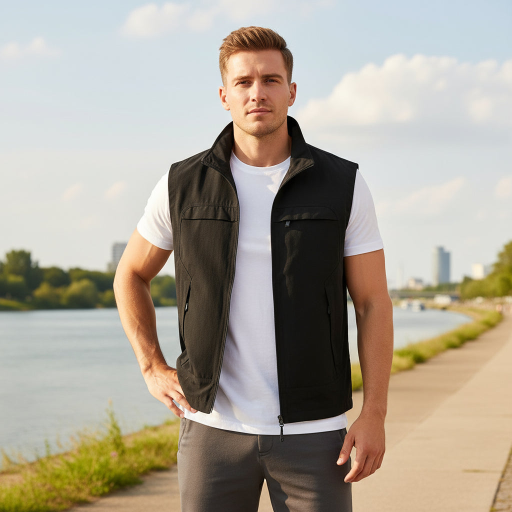 Træningsvest | Ærmeløs Sportlig Pasform - 1